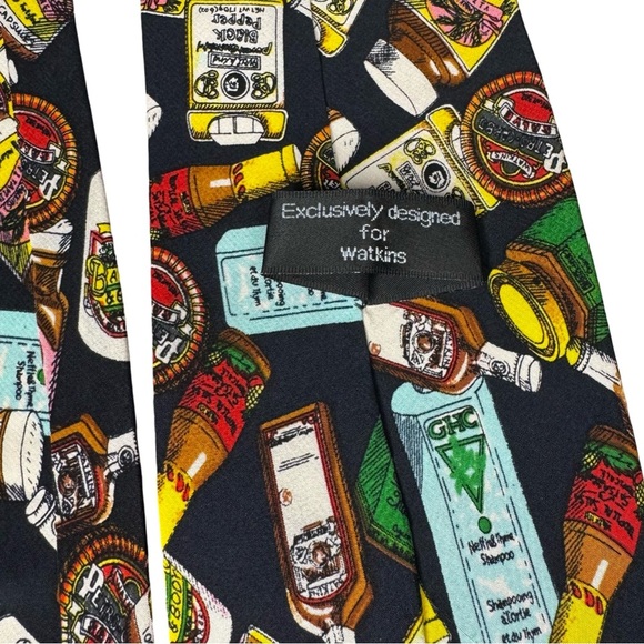 JR Watkins Colorful Patterned Men's Tie - Picture 4 of 5